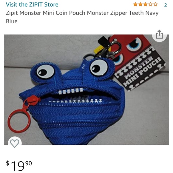 X2 ZIPIT Monster Mini Pouch/Coin Purse - Picture 4 of 17